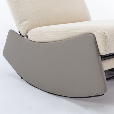 Adjustable Soft-Backed Comfort Rocking Chair with Leg Support