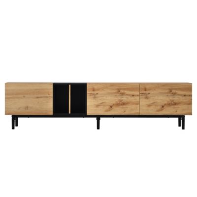 Modern 80" TV Stand with Large Storage