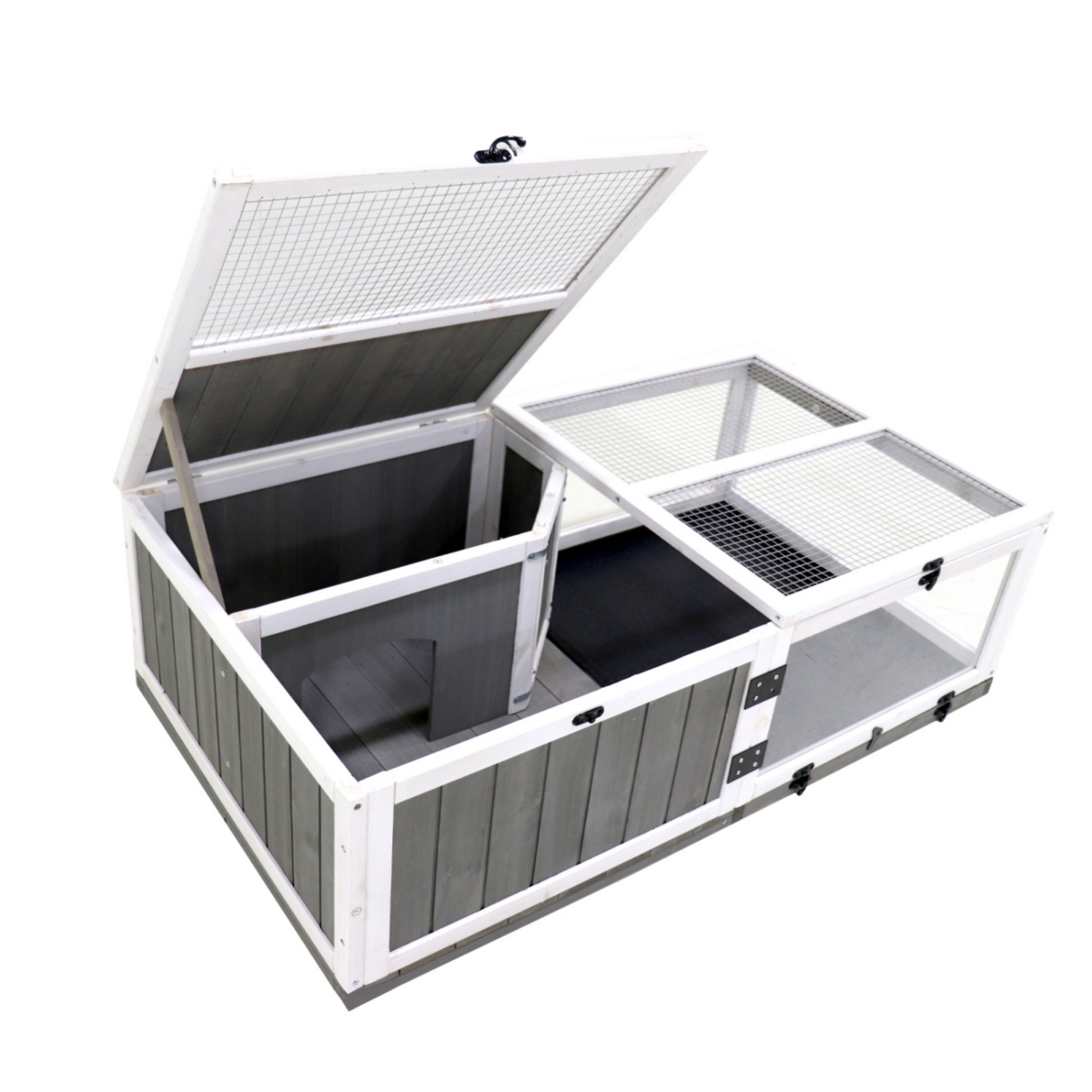 Streamdale Furniture Wooden Tortoise House for Indoor/Outdoor Small Animals