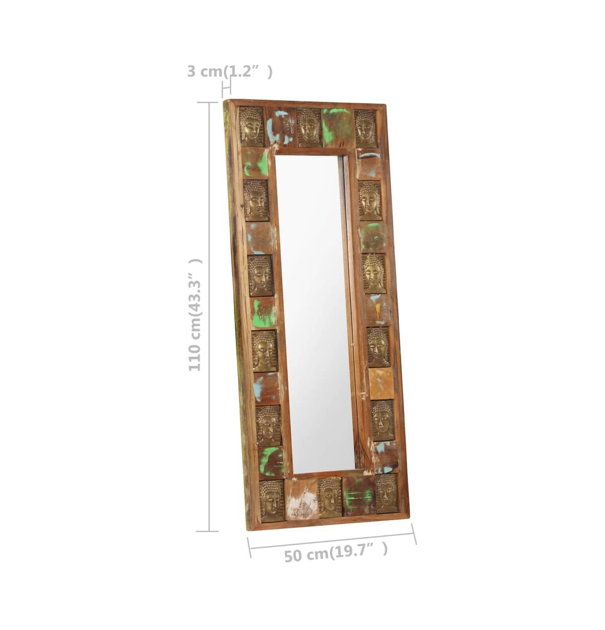 vidaXL Mirror with Buddha Cladding 19.7