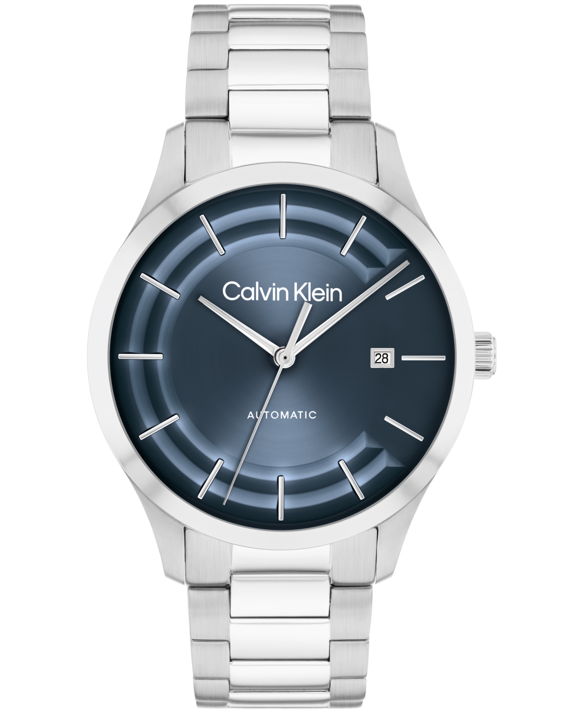 Men's Iconic Automatic Sliver Stainless Steel Bracelet Watch 40mm - Silver