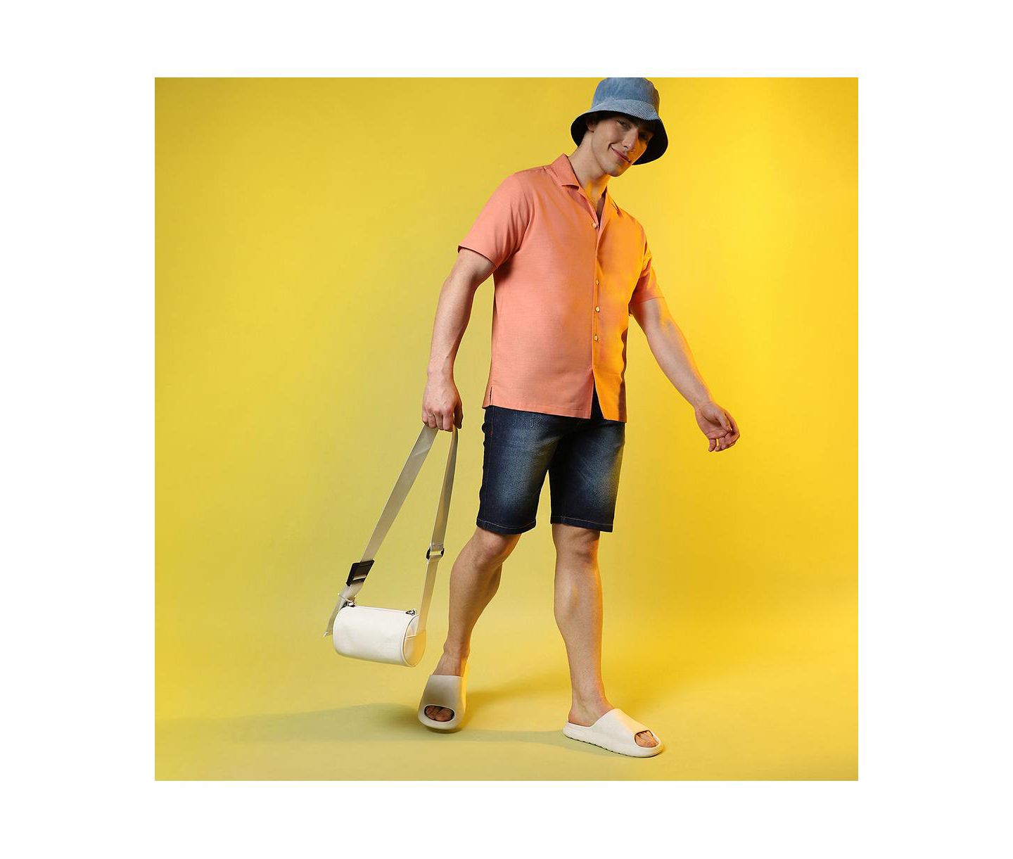 Мужская рубашка Cahoot Campus Sutra Tangarine Orange Heathered, цвет: Оранжевый — фото 6
