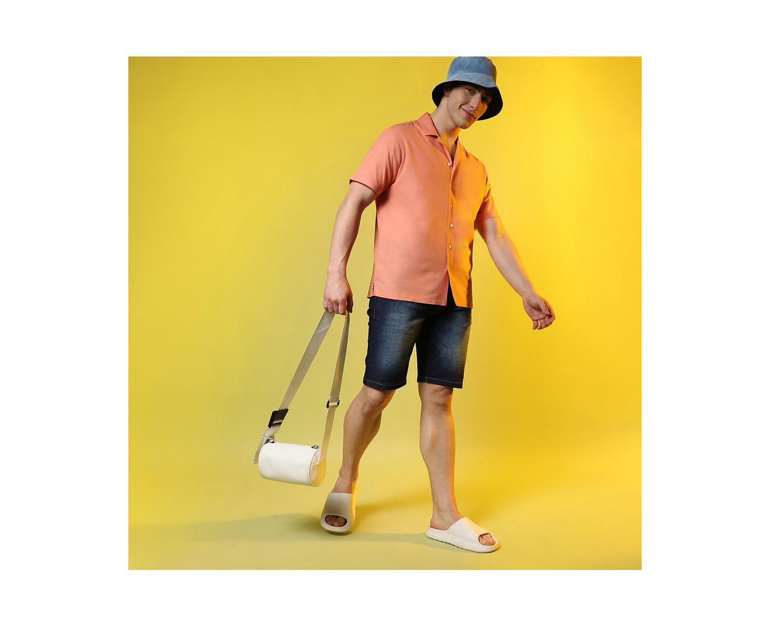 Men's Tangarine Orange Heathered Shirt