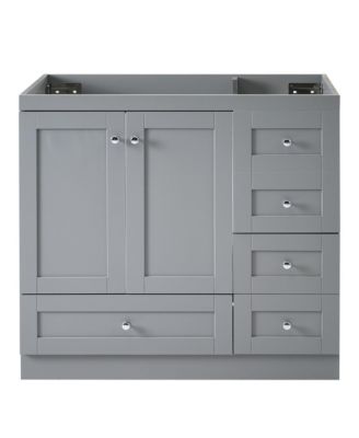 Streamdale 36" Gray Bathroom Vanity(Sink not included)