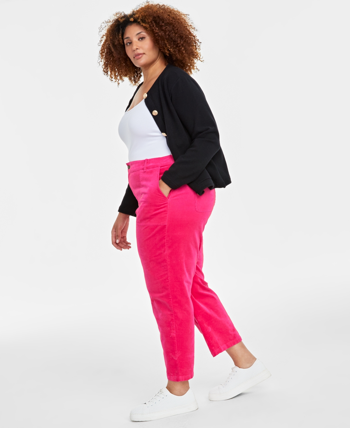 On 34th Plus Size Corduroy Pants, Created for Macy's