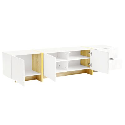 Streamdale Modern TV Stand with Discreet Cable Management