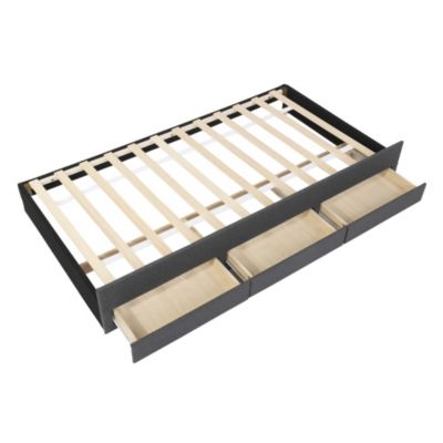Upholstered Twin Platform Bed with Storage