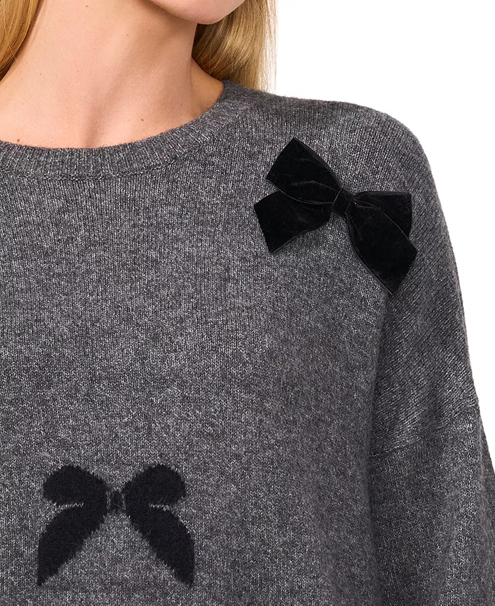 Women's Bow Appliqu&eacute; Sweater - thumbnail 3