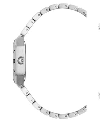Women's Quartz Roman Numeral Bezel Silver-Tone Alloy Metal Watch, 23mm