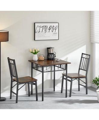 Folding Dining Table with Wheels, Storage, and Drawers