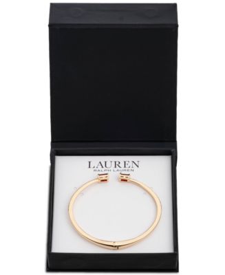 Lauren Ralph Lauren Gold-Tone Colored Stone & Crystal Cuff