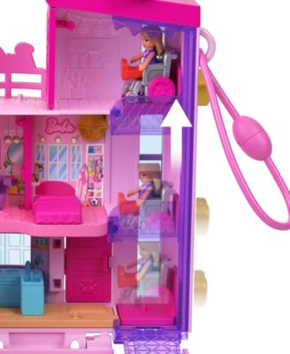 Barbie Dreamhouse Compact, Dollhouse Playset with 3 Micro Dolls