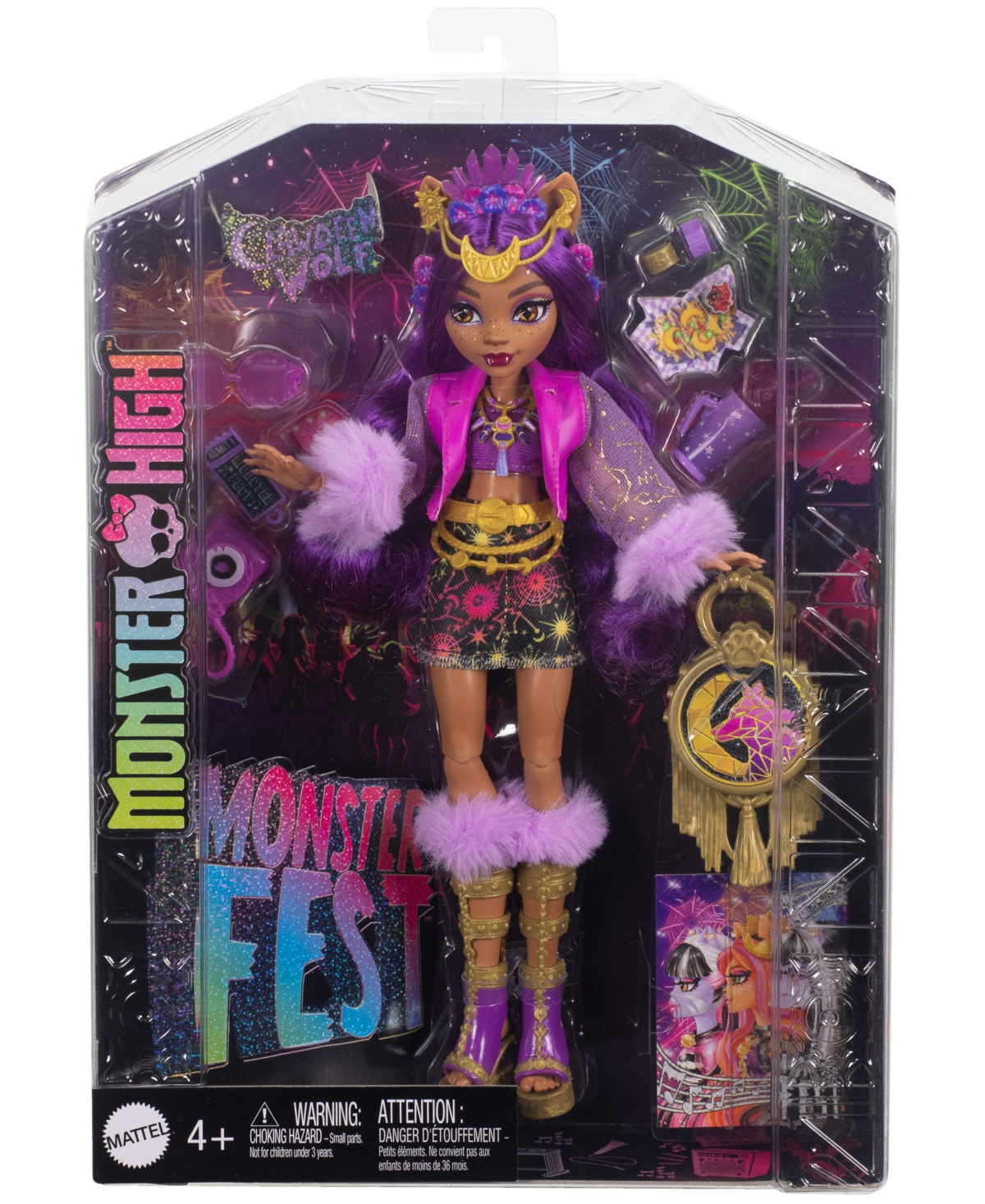 Shop Monster High Monster Fest Clawdeen Wolf Fashion Doll In Multi-color