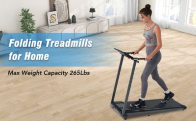 Streamdale Folding Treadmill with Speaker - 2.5HP 265Lbs Capacity