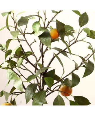 Faux Orange Potted Tree