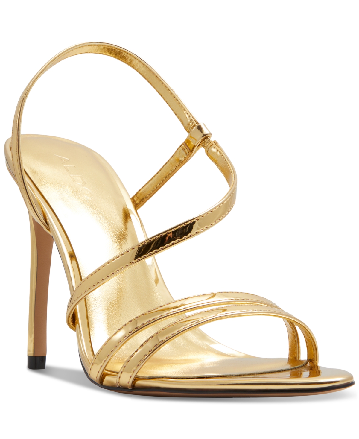 Gold strappy dress sandals deals