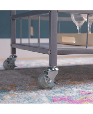 Streamdale Kitchen Cart White Silver