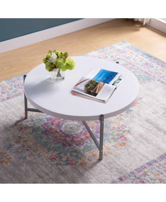 Streamdale Coffee Table White Silver