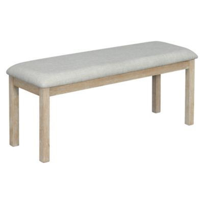 6-Pc. Rubberwood & MDF Geometric Pattern Dining Table Set