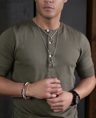 Marc Anthony Men's Black Diamond Octagon Cluster Ring (3/4 ct. t.w.) in Sterling Silver-Plate, BVR1031-WSAA