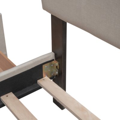 Streamdale Queen Upholstered Platform Bed with Twin XL Trundle and Drawers