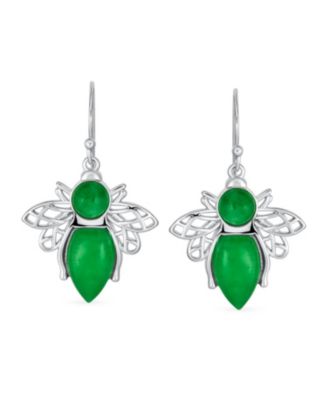 Elegant Queen Bee Pendant Necklace - Black and Golden Cubic Zirconia, 14K Yellow Gold Plated, .925 Sterling Silver