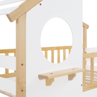 Twin-Over-Twin Stairway Bunk Bed with Storage