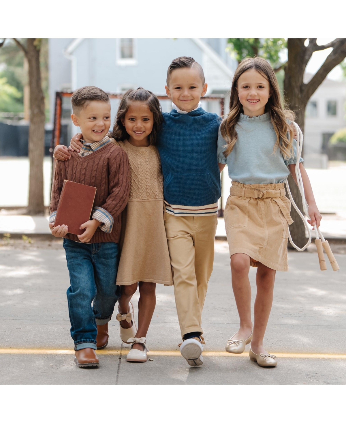 Hope & Henry Toddler Girls Corduroy Cinch Waist Pull-On Skirt