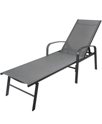 Streamdale Outdoor Patio Swimming Pool Lounge Gray Color With Pillow