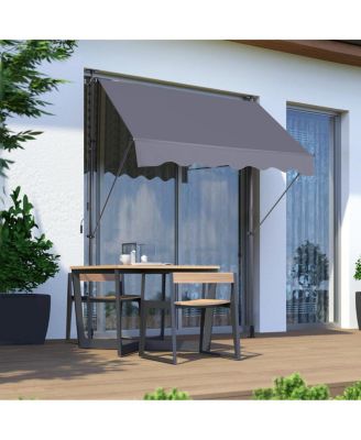 Streamdale 78" Manual Retractable Outdoor Sun Shade Awning