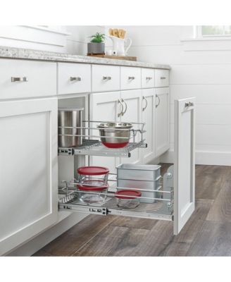 Kitchen Cabinet Pull Out Shelf Organizer, 9 x 22 In, 5WB2-0922CR-1