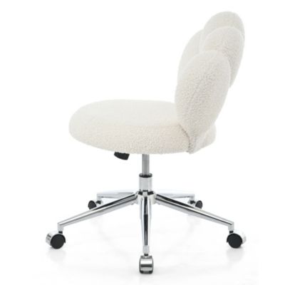 Teddy Fabric Swivel Chair with Height Adjustment