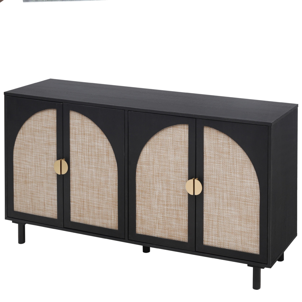 Streamdale Furniture 4 Door Cabinet, Suitable For Bedroom, Living Room, Study