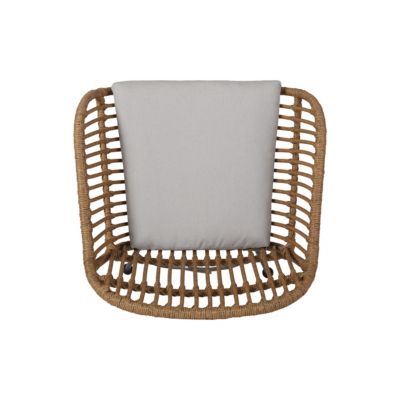 Modern Rattan Chair with Water-Resistant Cushions