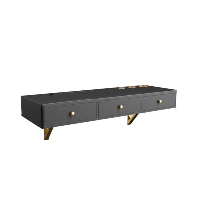 47" Floating Shelf with Drawer & Multi-Purpose Wall-Mounted Desk