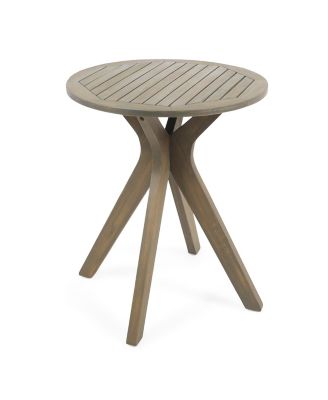 Exquisite Acacia Wood Bistro Table for Sophisticated Outdoor Dining
