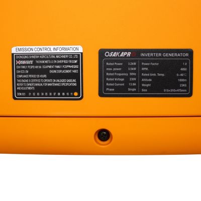 Powerful 3500W Generator with CO Sensor, Multiple Outlets, and Inverter Technology