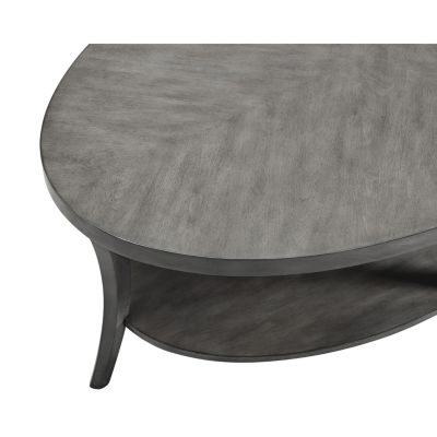 Contemporary Oval Shelf Coffee Table