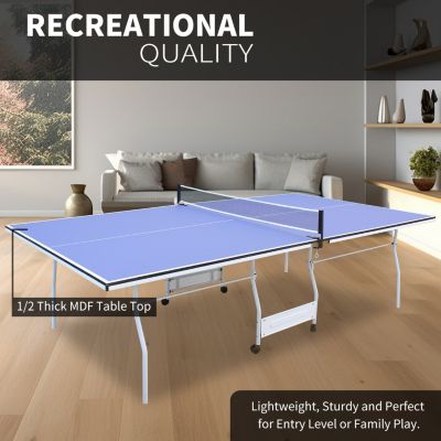 Streamdale Premium Ping Pong Table Tournament-Ready, Compact, Solo Mode