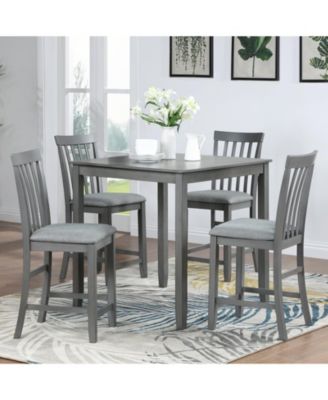 Elegant Solid Wood Counter Height Dining Table with Spacious Surface, Table Only