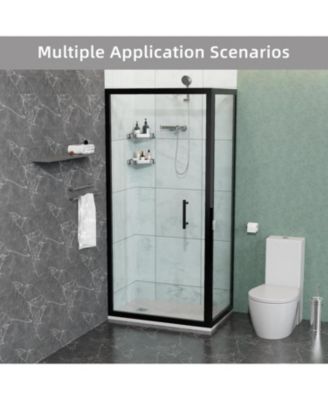 32"x48" White ABS & Acrylic Shower Base Combo