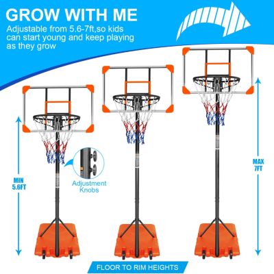 Adjustable Durable Basketball System for Indoor and Outdoor Play