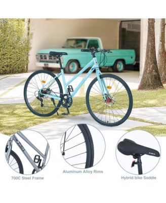 Streamdale 7-Speed Hybrid Road Bike with Disc Brakes