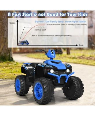 12V Kids Ride on ATV with LED Lights and Treaded Tires and LED lights