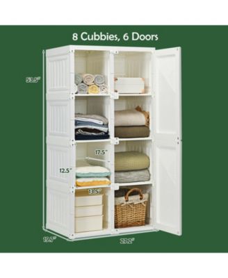10 Cubes Foldable Armoire Wardrobe Closet