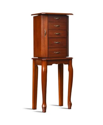 Large Storage Capacity Jewelry Cabinet with 5 Drawers