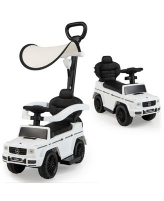 3-In-1 Kids Ride on Mercedes Benz G350 Push Car with Canopy
