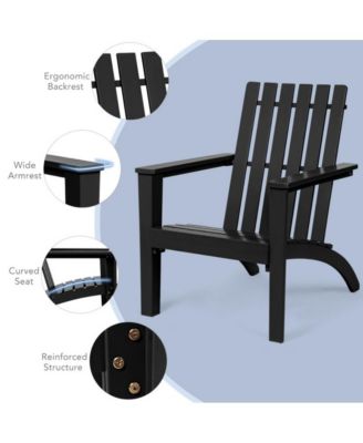 Outdoor Patio Acacia Wood Adirondack Lounge Armchair