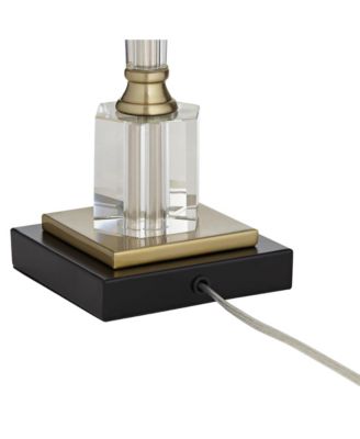 Lana Modern Crystal Table Lamp 38.5" Tall White Shade