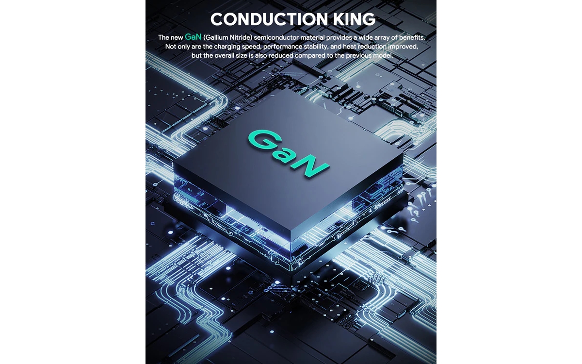 Aukey Pa-B7O Omnia Ii Mix 140W 3-Port Pd Wall Charger with GaN Power Tech Black